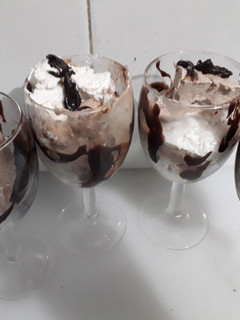 A picture of Chocolate ice cream.