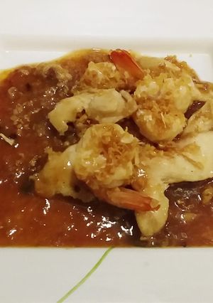 รูปของ กุ้งไก่ผัดกระเทียมพริกไทย