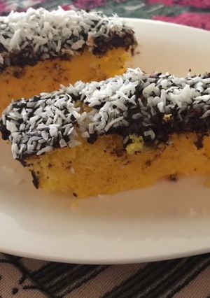 Gyors csokis, kókuszos glutenmentes, cukormentes piskóta recept fotója