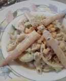 Ensalada de pasta con espárragos