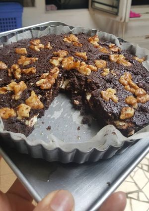 Foto resep Keto brownies with cream cheese and walnut