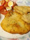 Pechuga de pavo empanado con queso