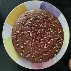 Une photo de Eggless Banana walnut cake