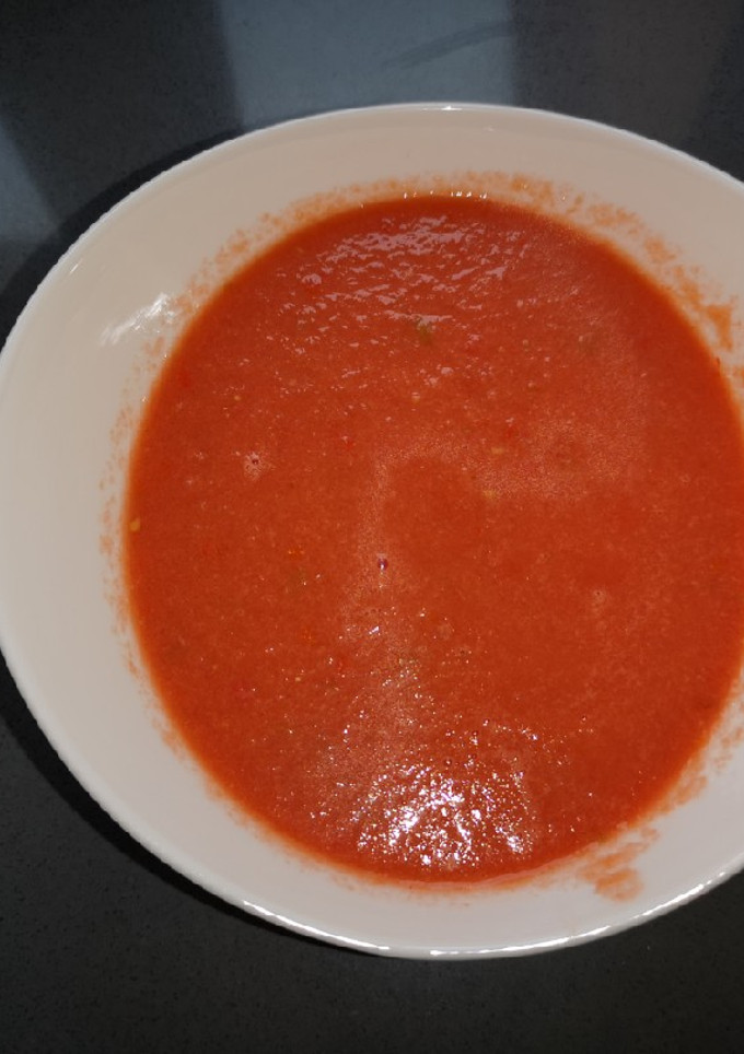 Una foto de Gazpacho de sandía