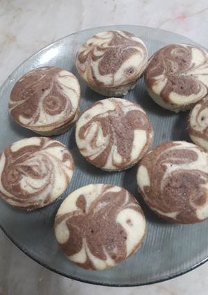 Una foto de Muffins marmolados