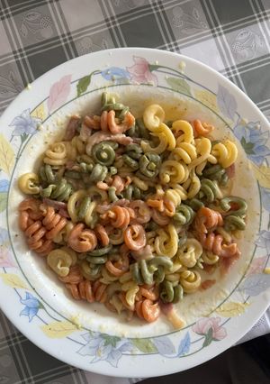 Una foto de Pasta a la Carbonara