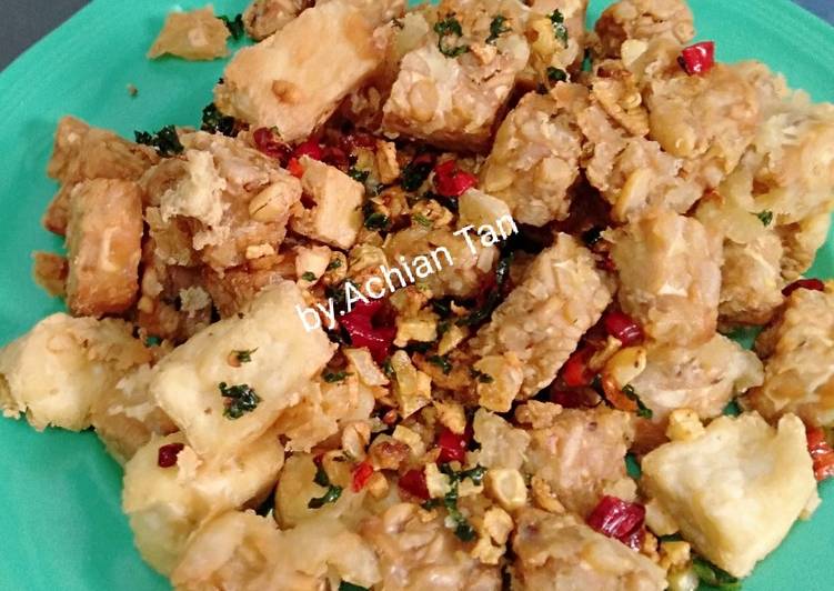 Langkah Mudah untuk Membuat Tempe tahu cabe garam crispy yang Lezat Sekali