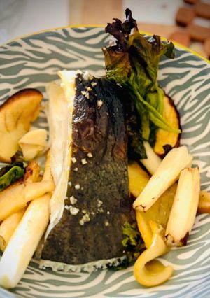 Une photo de Turbot d’asperges Croquantes à la Pomme