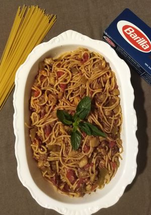 صورة لوصفة باستا بالباذنجان