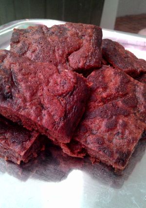 Foto resep Eggless gluten free carrot beetroot ginger cake ala cfl