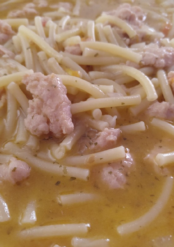 Una foto de Fideos caldosos a la olla
