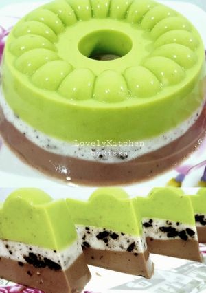 Foto resep Puding Alpukat Oreo Coklat