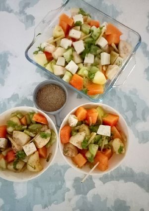 A picture of Fruit Chaat For Navratri Fasting.