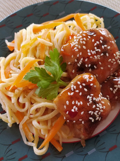 Kínai csirke spagettivel #gluténmentes recept fotója