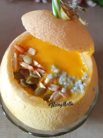 Easy Steps to Make Recipes Oats Muskmelon-Mango Smoothie the So Delicious So Delicious.