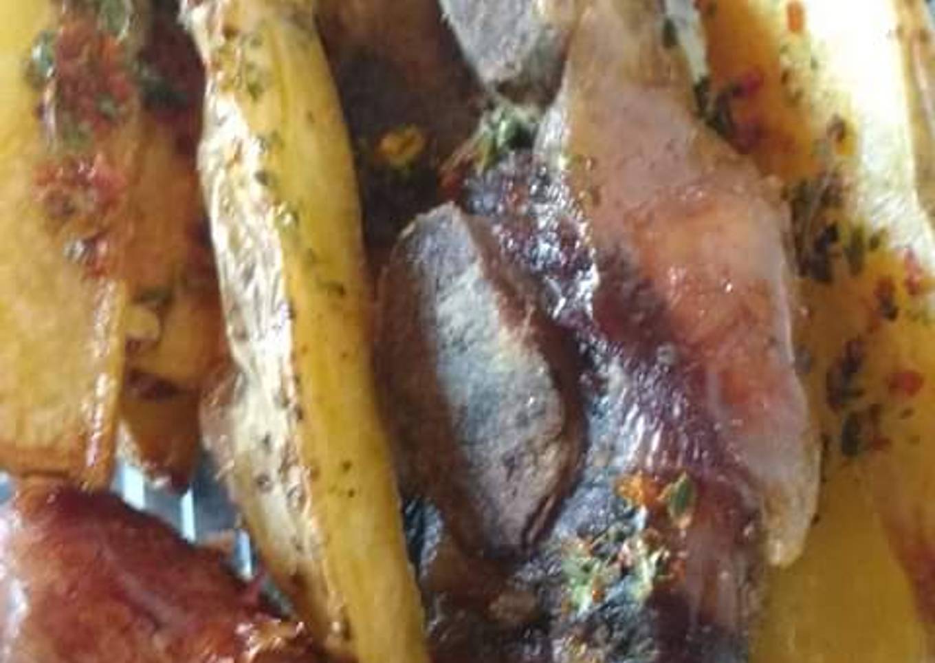 Tira de Asado, Chorizo y Papas Cuña🇦🇷💕