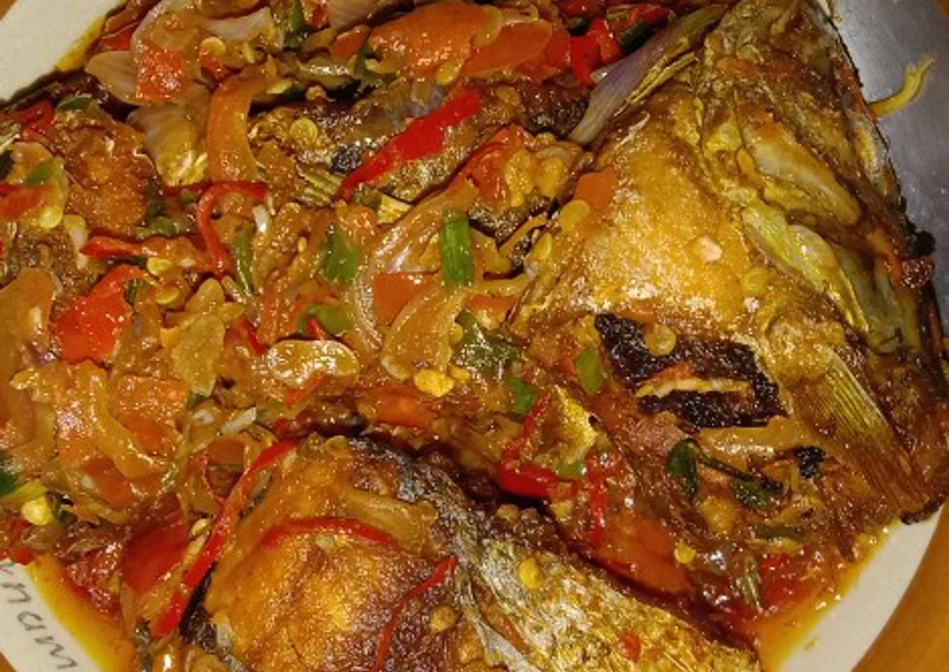 Sambal pala ikan bumbu lombok