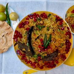 A picture of Manipuri Khichadi.