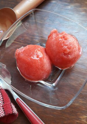 Une photo de Sorbet fraise
