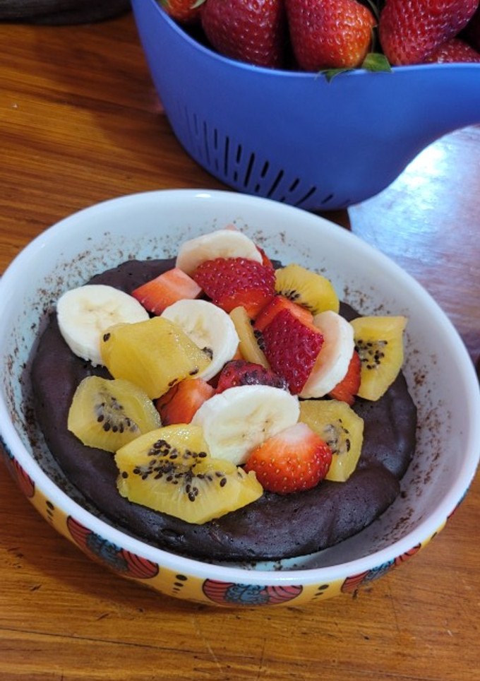 Una foto de Desayuno/merienda/postre saludable 🍫♡