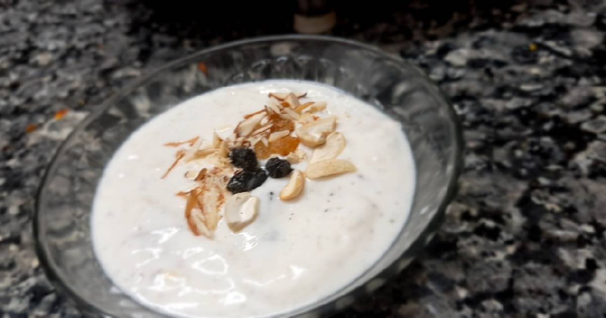 Dry fruits raita Recipe by Naznin Shahabuddin Modasiya Cookpad