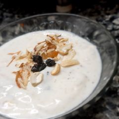 A picture of Dry fruits raita.