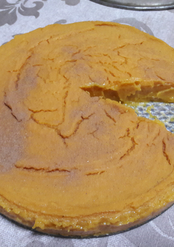 Una foto de Tarta de calabaza sin harina, sin gluten y vegana 🥧