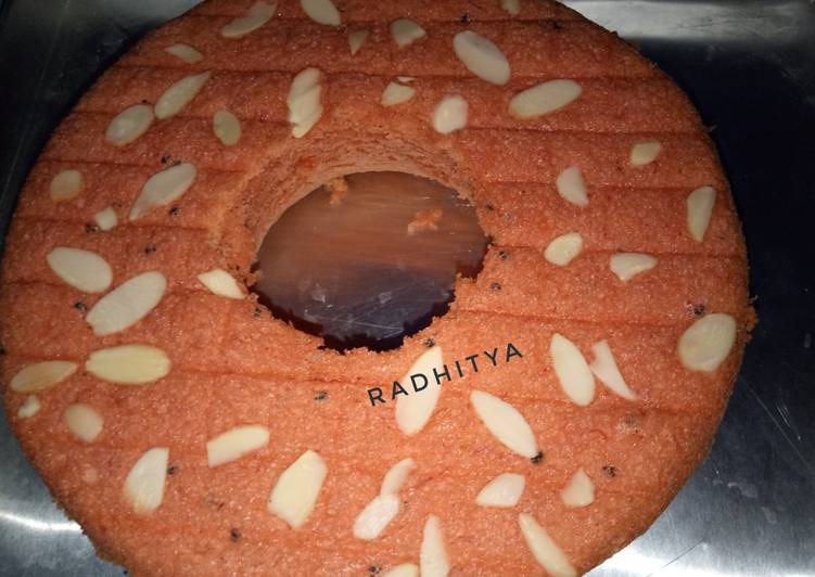 Bolu air buah naga no oven