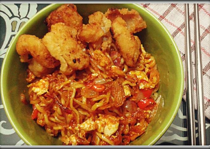 Langkah Mudah untuk Menyiapkan Mie goreng saos cabe Anti Gagal