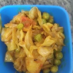 A picture of Cabbage peas sbji.