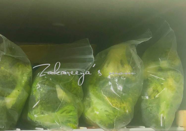 Tips Menyimpan Broccoli 🥦 dalam freezer dan cara menggunakannya