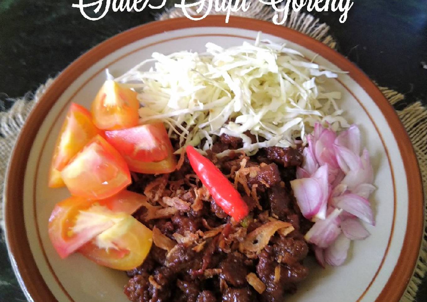 Sate Sapi Goreng