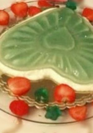 عکسی از دستور ژله دو لایه مخصوص شب یلدا❤💚