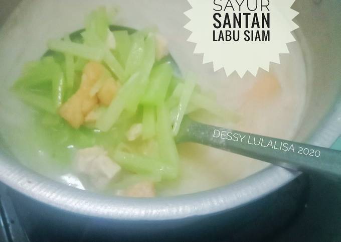 Langkah Mudah untuk Membuat Sayur santan labu siam no pedas yang Enak Banget