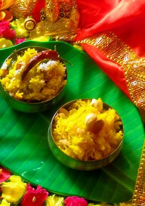 A picture of Turmeric Rice.