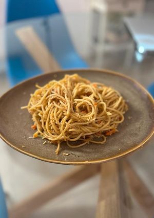 Una foto de Pasta con Pollo y verdura con Thermomix- Fodmap