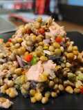 Ceviche de lentejas vegano o no