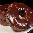 Donas saludables de chocolate y naranja. Postre light