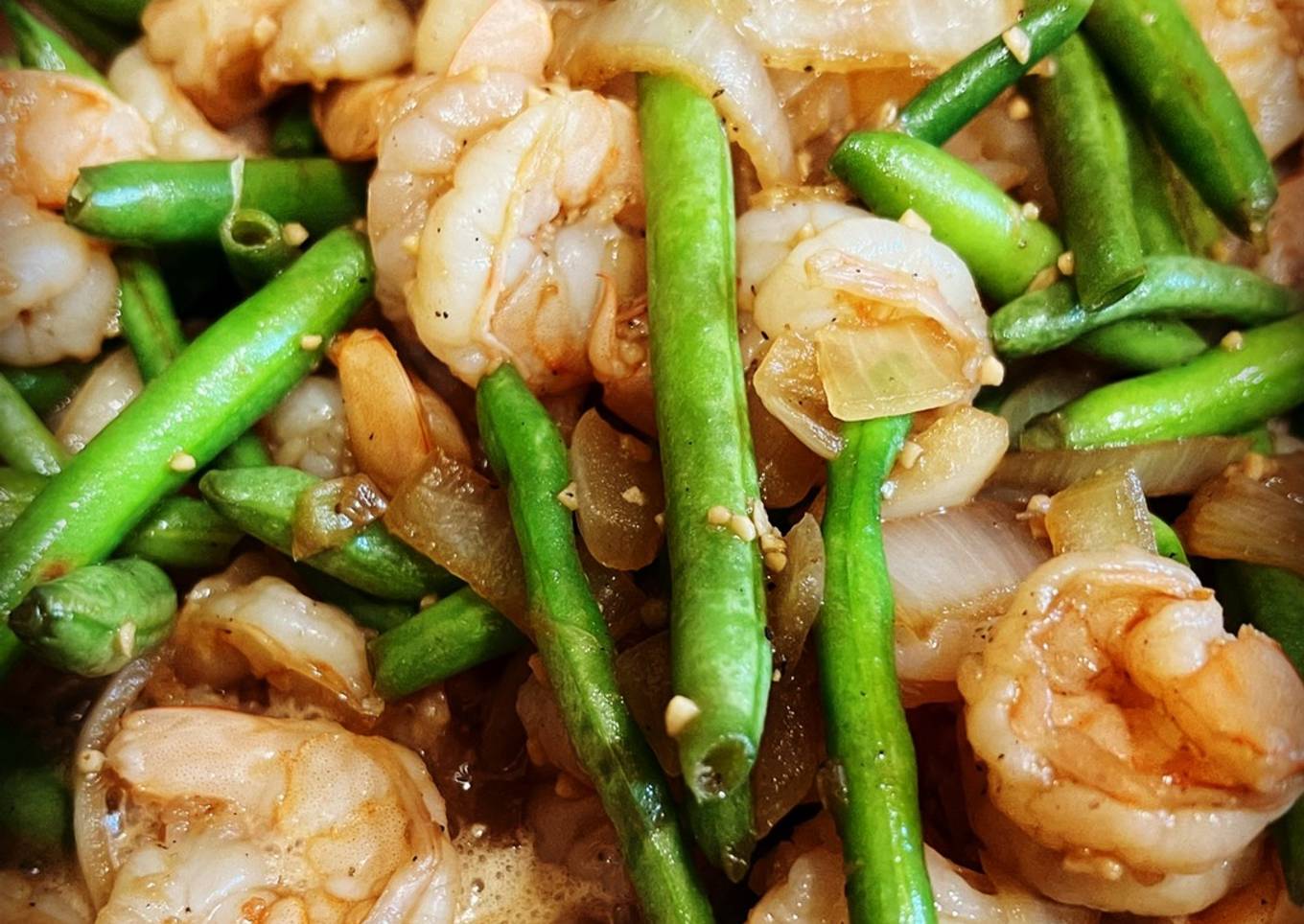 Shrimp with String Beans