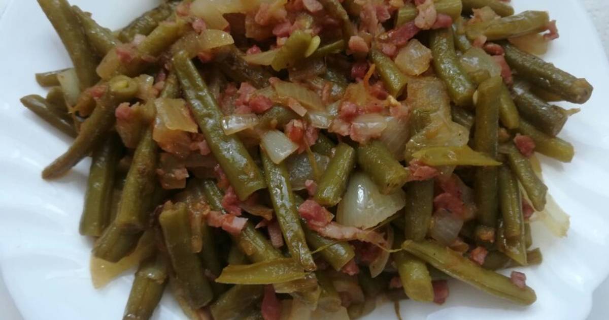 Judías verdes rehogadas con jamón Receta de AnabelBernal- Cookpad