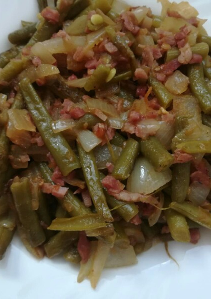 Una foto de Judías verdes con jamón