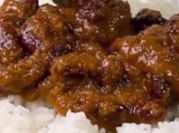 A picture of rajma curry or red kidney beans