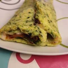 Una foto de Crepe de calabacín al horno