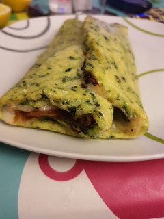 Una foto de Crepe de calabacín al horno