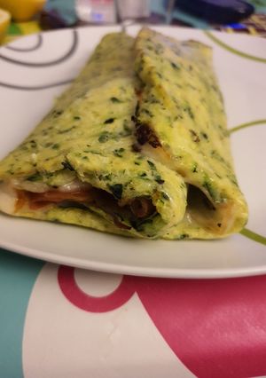 Una foto de Crepe de calabacín al horno
