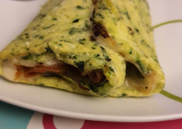 Crepe de calabacín al horno