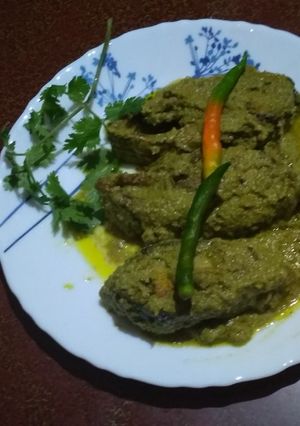 A picture of Hariyali hilsa.