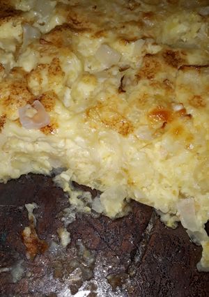 Una foto de Soufflé de repollo blanco