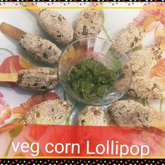 Crispy and Crunchy veg corn Lollipops A picture of Crispy and Crunchy veg corn Lollipops.