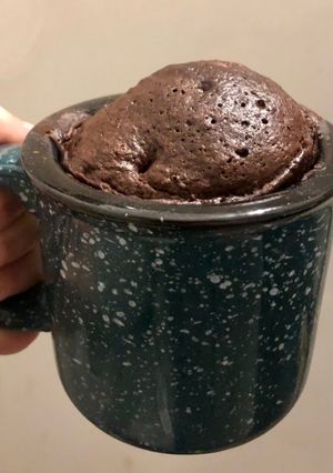 Una foto de Torta de chocolate en taza